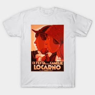 1932  Locarno (Southern Switzerland)  -  Camelia Festival Vintage Poster T-Shirt